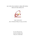 Thực tập cơ sở bài 14  phát hiện lỗ hổng với công cụ tìm kiếm
