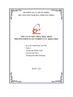 Tiểu luận kết thúc học phần phương pháp luận nghiên cứu khoa học