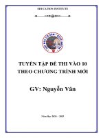 25 Đề luyện thi toán vào 10
