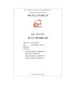 Bài tập lớn xử lý tín hiệu số