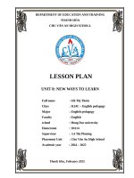Bìa giáo Án giảng dạy