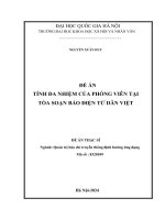 Tính Đa nhiệm của phóng viên tại toà soạn báo Điện tử dân việt (tt)