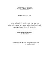 Đánh giá khả năng tích hợp một số cảm biến Điện hóa trong hệ thống giám sát và quản lý môi trường nước nuôi thủy sản (Đề Án thạc sỹ)
