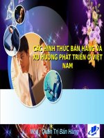 Tiểu luận - Quản Trị Bán Hàng  - đề tài - CÁC HÌNH THỨC BÁN HÀNG VÀ XU HƯỚNG PHÁT TRIỂN Ở VIỆT NAM