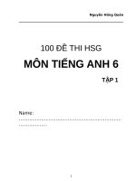100 Đề hsg môn anh 6 (có Đáp Án)   tap 1   hoan thien roi