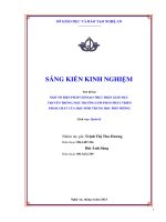 Skkn cấp tỉnh một số biện pháp chỉ Đạo thực hiện giáo dục truyền thống nhà trường góp phần phát triển phẩm chất của học sinh trung học phổ thông