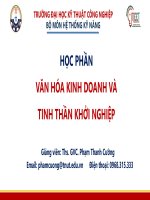 Bài giảng Triết lý kinh doanh dành cho sinh viên các trường đại học