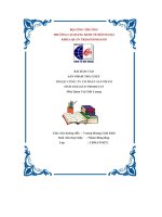 Bài báo cáo sản phẩm trà cozy thuộc công ty cổ phần sản phẩm sinh thái eco products