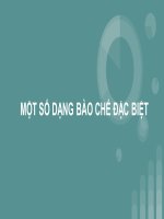 Bài giảng một số dạng bào chế Đặc biệt ( combo full slides 9 bài )