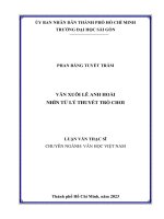 Văn xuôi Lê Anh Hoài nhìn từ lí thuyết trò chơi