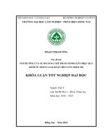 Đánh giá tác Động, Ảnh hưởng của chế phẩm nupro Đến sự phát triển của heo con theo mẹ tại trại chăn nuôi heo giống khang minh an