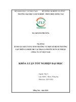 Đánh giá khả năng sinh trưởng và một số bệnh thường gặp trên gà ross 308 tại trại gà phước hưng ii thuộc công ty cp việt nam