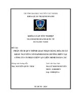 Phân tích quy trình giao nhận hàng hóa xuất khẩu nguyên conteiner bằng Đường biển tại công ty cổ phần tiếp vận liên minh toàn cầu
