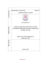 Đánh giá tình trạng giảm tiểu cầu trên người bệnh nhiễm khuẩn huyết tại bệnh viện Đại học y hà nội