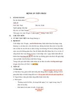 Bệnh án sỏi túi mật