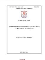 Định típ hpv nguy cơ cao trên mẫu pap mỏng và một số yếu tố liên quan