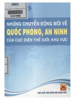 Những chuyển động mới về an ninh, quốc phòng của cục diện thế giới, khu vực