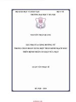 Giá trị của cộng hưởng từ trong chẩn Đoán xung Đột thần kinh mạch máu trên bệnh nhân co giật nửa mặt