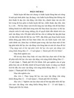Ứng dụng một số bài tập phát triển thể lực cho nam vận động viên năng khiếu Bóng Bàn 12 – 13 tuổi Quận 1, Thành phố Hồ Chí Minh