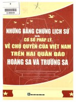 Những bằng chứng lịch sử và cơ sở pháp lý về chủ quyền của Việt Nam trên hai quần đảo Hoàng Sa và Trường Sa
