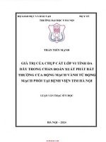 Giá trị của chụp cắt lớp vi tính Đa dãy trong chẩn Đoán xuất phát bất thường của Động mạch vành từ Động mạch phổi tại bệnh viện tim hà nội