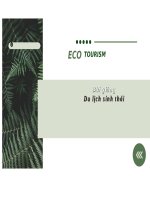 Bài giảng - Du lịch sinh thái ( combo full slides 5 chương )