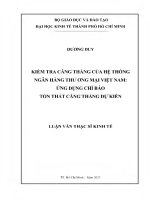 Kiểm tra căng thẳng của hệ thống ngân hàng thương mại việt nam Ứng dụng chỉ báo tổn thất căng thẳng dự kiến