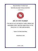 Ứng dụng giả lập Monte Carlo trong dự báo dòng tiền: Trường hợp Công ty Cổ phần Đầu tư Thế Giới Di Động
