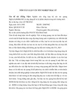 Nghiên cứu tổng hợp hệ xúc tác quang mgfe2o4 biobr rgo và Ứng dụng Để xử lý phẩm nhuộm trong môi trường nước