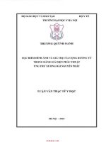 Đặc Điểm hình Ảnh và giá trị của cộng hường từ trong Đánh giá diện phẫu thuật ung thư xương dài nguyên phát