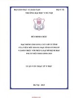 Đặc Điểm lâm sàng cắt lớp vi tính của viêm mũi xoang mạn tính có polyp và Đối chiếu với phân loại mô bệnh học polyp mũi theo epos 2020