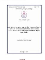 Đặc Điểm co thắt mạch não trong vòng 72 giờ Đầu từ khi khởi phát Ở bệnh nhân xuất huyết dưới nhện do vỡ phình Động mạch não