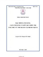 Đặc Điểm lâm sàng cận lâm sàng và kết quả Điều trị ung thư vú thể dị sản tại bệnh viện k