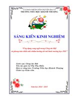 Skkn cấp tỉnh Ứng dụng song ngữ trong công tác Đội và phong trào thiếu nhi nhằm hướng tới mô hình trường học esl 1