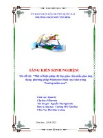 Skkn cấp tỉnh một số biện pháp chỉ Đạo giáo viên mẫu giáo Ứng dụng phương pháp montessori lĩnh vực toán trong trường mầm non