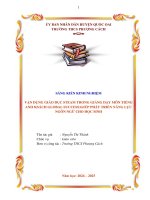 Skkn cấp tỉnh vận dụng giáo dục steam trong giảng dạy môn tiếng anh 8(sách global success)giúp phát triển năng lực ngôn ngữ cho học sinh