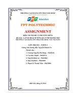 Đề tài   lập kế hoạch tổng quan pr nội bộ cho trường cao Đẳng fpt polytechnic tây nguyên