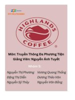 Lịch sử hình thành của highlands coffee b