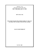 Luận văn phát triển ngành công nghiệp cơ Điện tử việt nam trong giai Đoạn Đến năm 2020 tầm nhìn 2030