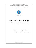 Khóa luận tốt nghiệp ngành văn hóa du lịch một số giải pháp nâng cao hiệu quả kinh doanh tại công ty du lịch vietravel chi nhánh hải phòng