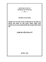 Luận văn nghiên cứu các nhân tố Ảnh hưởng Đến sự hài lòng của người tiêu dùng và vận dụng trong chiến lược marketing của các doanh nghiệp kinh doanh thiết bị nhà bếp