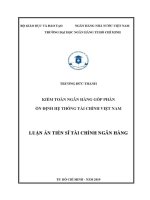 Luận văn kiểm toán ngân hàng góp phần Ổn Định hệ thống tài chính việt nam