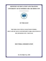 Luận văn mô hình chẩn Đoán tổ chức trường hợp tổ chức hành chính nhà nước tại thành phố hồ chí minh, việt nam
