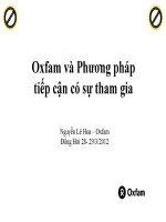 Oxfam và phương pháp tiếp cận có sự tham gia