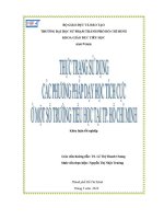 Khóa luận tốt nghiệp thực trạng sử dụng các phương pháp dạy học tích cực Ở một số trường tiểu học tại thành phố hồ chí minh