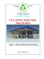 Thuyết minh dự Án Đầu tư xây dựng cửa hàng xăng dầu thạch bàn