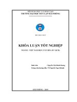 Khóa luận tốt nghiệp ngành văn hóa du lịch tìm hiểu về văn hoá Ứng xử tại khách sạn sao biến hải phòng