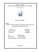 Đồ Án tốt nghiệp Đề tài nghiên cứu phát triển và tích hợp hệ thống thị giác máy tính lên robot song song