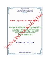 Khóa luận tốt nghiệp giải pháp mở rộng tín dụng khách hàng cá nhân tại ngân hàng thương mại cổ phần sài gòn thương tín chi nhánh thừa thiên huế