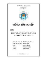 Khóa luận tốt nghiệp Chế tạo máy: Thiết kế AGV kéo hàng sử dụng cảm biến Lidar - Phần 1